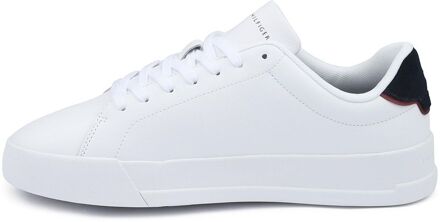 Tommy Hilfiger Sneaker Leather Court White Wit - 42,43,44,45,46