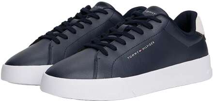 Tommy Hilfiger Sneakers Court Leather Blauw - maat