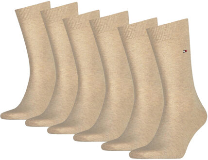 Tommy Hilfiger Sokken Classic Heren 6-pack Light Beige Melange-39/42 - 39/42