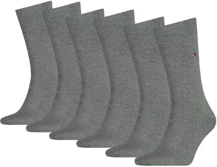 Tommy Hilfiger Sokken Classic Heren 6-pack Light Grey Melange-47/49 - 47/49