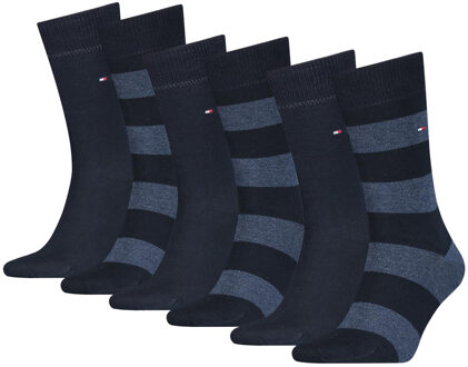 Tommy Hilfiger Sokken Heren 6-pack Rugby Dark Navy-43/46 - 43/46