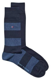 Tommy Hilfiger Sokken met contrastdetail voor heren (set van 2) Blauw - 43-46