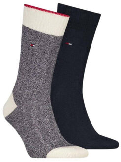 Tommy Hilfiger Sokken met contrastdetail voor heren (set van 2) Blauw - 44-47