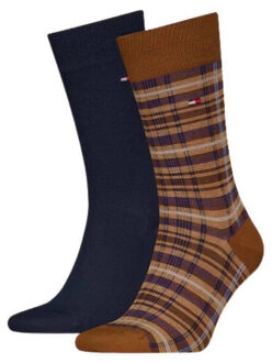 Tommy Hilfiger Sokken met patroon voor heren (set van 2) Blauw - 44-47