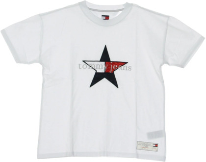 Tommy Hilfiger Star Tee Cloud Dancer T-Shirt Tommy Hilfiger , White , Dames - M