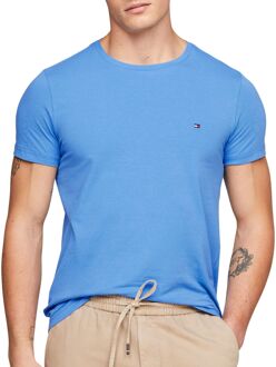 Tommy Hilfiger Stretch Slim Fit Jersey Shirt Heren blauw - L
