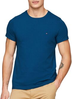 Tommy Hilfiger Stretch Slim Fit Jersey Shirt Heren blauw - M