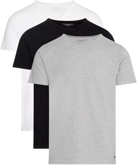 Tommy Hilfiger Stretch V-neck Shirts Heren (3-pack) grijs - zwart - wit - XL