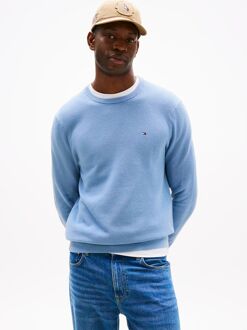 Tommy Hilfiger Structure Trui Indigo Lichtblauw - L,XXL