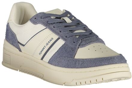 Tommy Hilfiger Suède Leren Paneel Sneakers - maat Ivoor