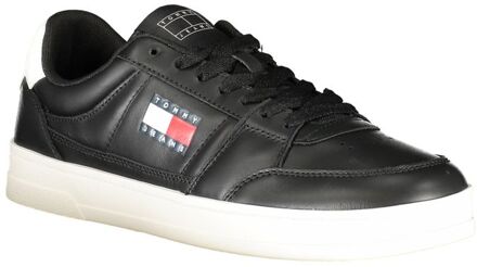 Tommy Hilfiger Synthetische Leren Sneakers Casual Zwart
