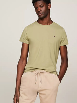 Tommy Hilfiger T-shirt Faded Olive  XL Groen