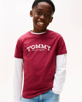 Tommy Hilfiger T-shirt kb0kb10051 Bordeaux - 164