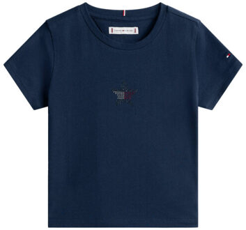 Tommy Hilfiger T-shirt kg0kg09097 - maat 164 Blauw