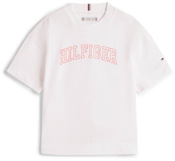 Tommy Hilfiger T-shirt kg0kg09523 - maat 164 Wit