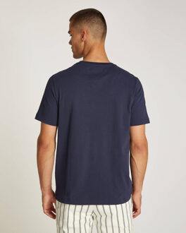 Tommy Hilfiger T-shirt korte mouw mw0mw37267 - maat M Lichtblauw