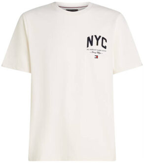 Tommy Hilfiger T-shirt korte mouw mw0mw40427 Ecru - S