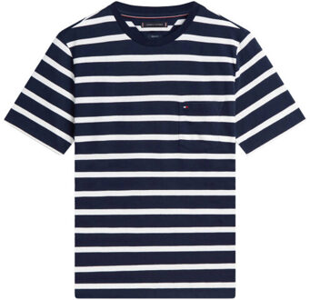 Tommy Hilfiger T-shirt korte mouw mw0mw41378 - maat L Beige