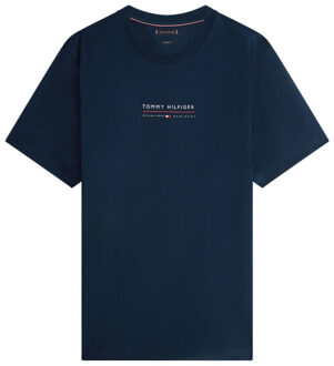 Tommy Hilfiger T-shirt korte mouw mw0mw42363 - maat M Lichtblauw