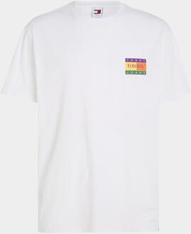 Tommy Hilfiger T-shirt korte mouw reg summer flag dm0dm19171/ybr Wit - XXL