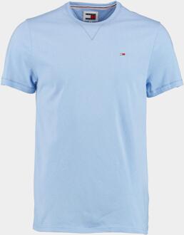 Tommy Hilfiger T-shirt korte mouw slim rib detail dm0dm18649/c3s Blauw