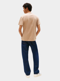 Tommy Hilfiger T-shirt korte mouw tjm reg badge tee ext dm0dm20322/0hd Beige - L