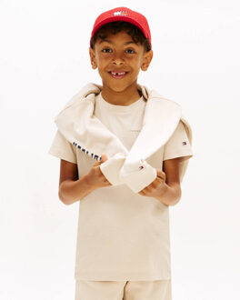 Tommy Hilfiger T-shirt lange mouw ks0ks00661 - maat 140 Beige