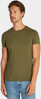 Tommy Hilfiger T-shirt - Mannen - donker groen