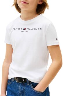 Tommy Hilfiger T-shirt met logoprint Wit - 176