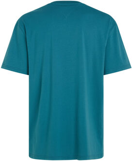 Tommy Hilfiger T-shirt Timeless Teal  XL Blauw, Groen