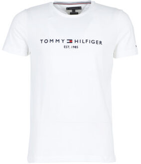 Tommy Hilfiger T-shirt van biologisch katoen met logoborduring Wit - XL