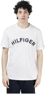 Tommy Hilfiger T-shirts en Polos Wit Tommy Hilfiger , White , Heren - Xl,M,S