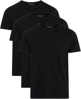 Tommy Hilfiger T-shirts V-hals stretch 3-pack zwart - M