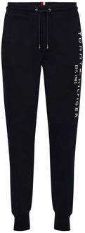 Tommy Hilfiger Tapered fit joggingbroek met logoprint Donkerblauw - S