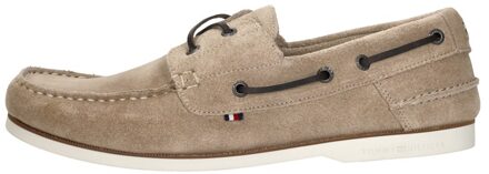 Tommy Hilfiger Th Boat Shoe Core Suede Taupe - 42