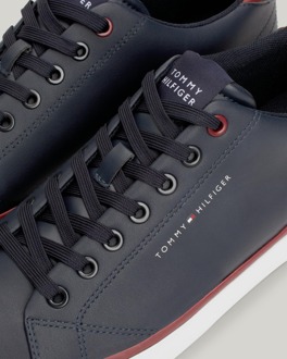 Tommy Hilfiger TH Essential Core Heren Vulkaniserende Leren Sneakers Navy