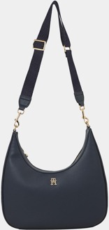 Tommy Hilfiger TH Essential Corp Dames Crossover Tas Blauw