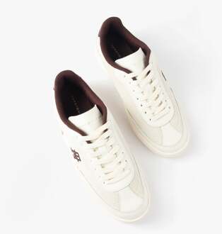 Tommy Hilfiger Th Heritage Sneakers Dames Trainers Wit/bordeaux Fluweel - EU 40.5 / UK 7