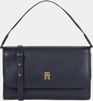 Tommy Hilfiger TH Monotype Dames Schoudertas Blauw - One Size