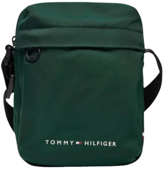 Tommy Hilfiger Th Skyline Mini Repo hunter Groen - H 20 x B 15.5 x D 6