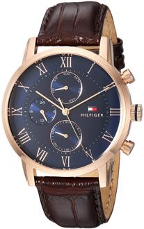 Tommy Hilfiger TH1791399 horloge heren - bruin - edelstaal PVD ros�