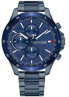 Tommy Hilfiger TH1791720 Horloge Heren Bank Staal Blauw