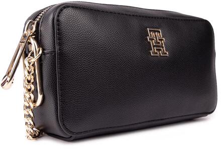 Tommy Hilfiger Tijdloze Ketting Handtas - maat Zwart