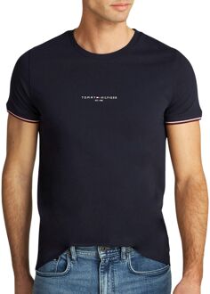 Tommy Hilfiger Tipped Slim Crew Shirt Heren - XL