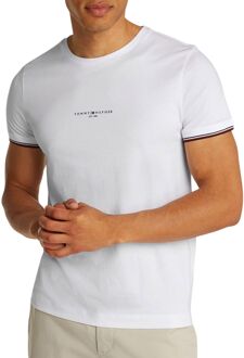 Tommy Hilfiger Tipped Slim Crew Shirt Heren - XL