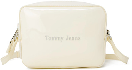 Tommy Hilfiger TJW Must Camera TAS Patent PU Aw0Aw14955 Tommy Hilfiger , White , Dames - ONE Size