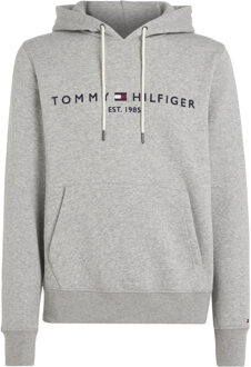 Tommy Hilfiger Tommy Logo Hoody  Sporttrui - Maat S  - Mannen - grijs
