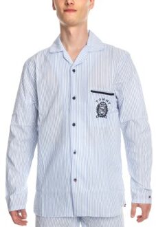 Tommy Hilfiger Tommy Sleep Pyjama Shirt Blauw - X-Large