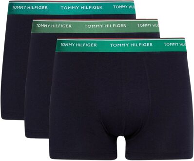Tommy Hilfiger Trunk Boxershorts Heren (3-pack) blauw - groen - S