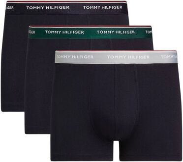 Tommy Hilfiger Trunk Boxershorts Heren (3-pack) donkerblauw - groen - grijs - L